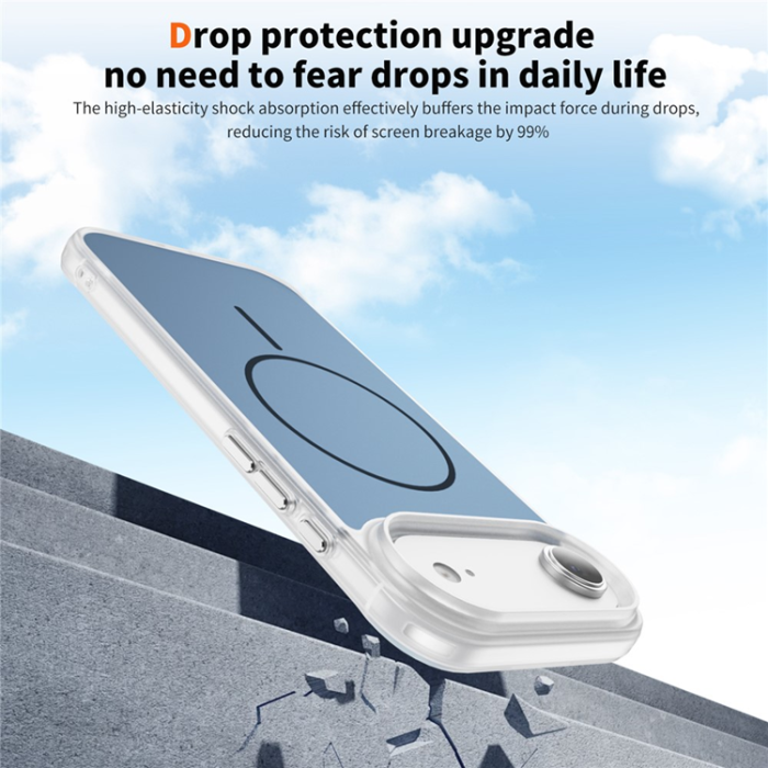 A-One Brand - iPhone Air Mobilskal MagSafe Skin Touch TPU PC - Blå