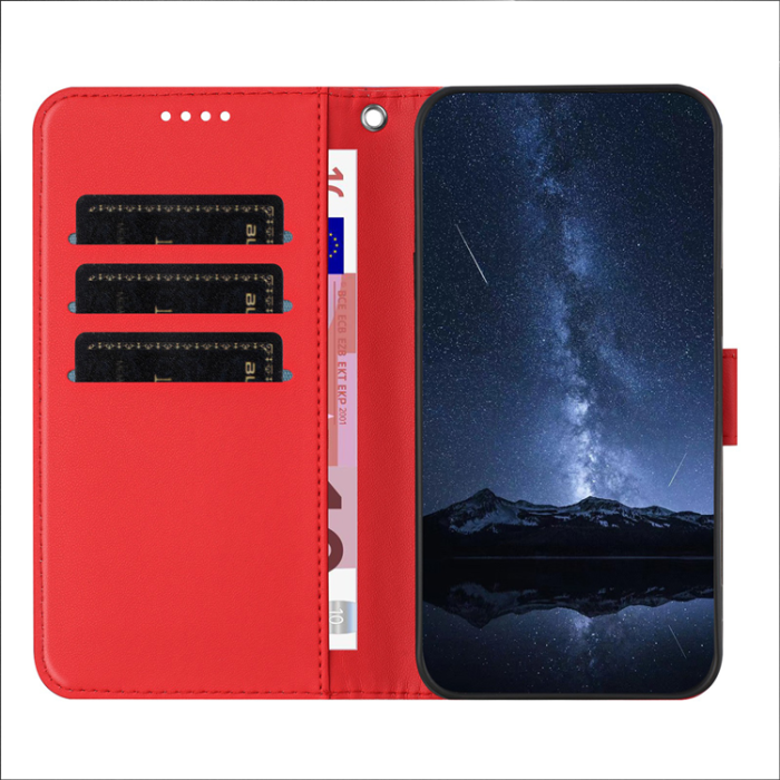 A-One Brand - iPhone 17 Air Plånboksfodral Anti Drop - Röd
