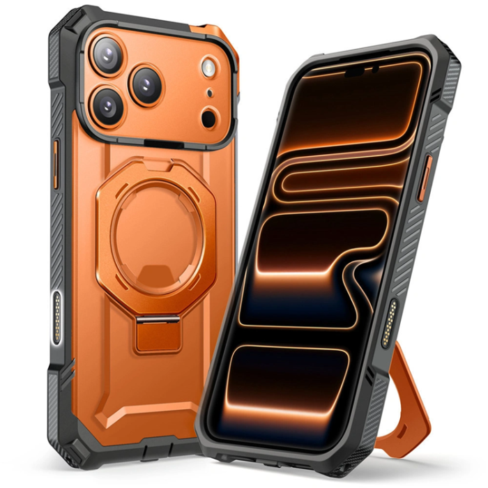 SupCase - Supcase iPhone 17 Pro Mobilskal Magsafe UB Grip - Clear/Coral