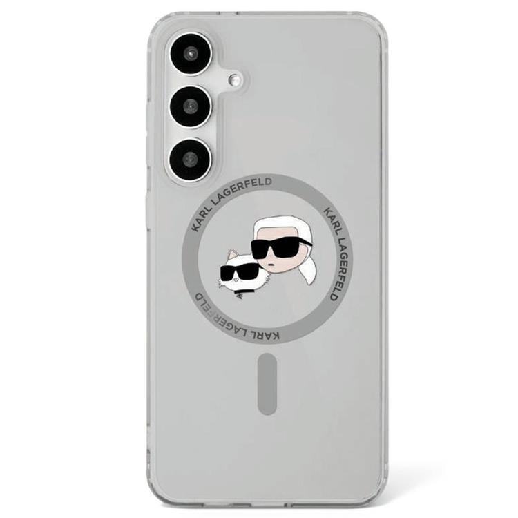 Karl Lagerfeld Galaxy S25 Mobilskal MagSafe Karl & Choupette Logo - Svart | 2353 | AlltMobil