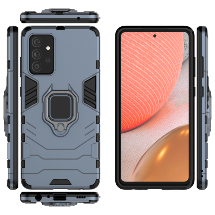 OEM - Ring Armor Skal Galaxy A72 - Blå