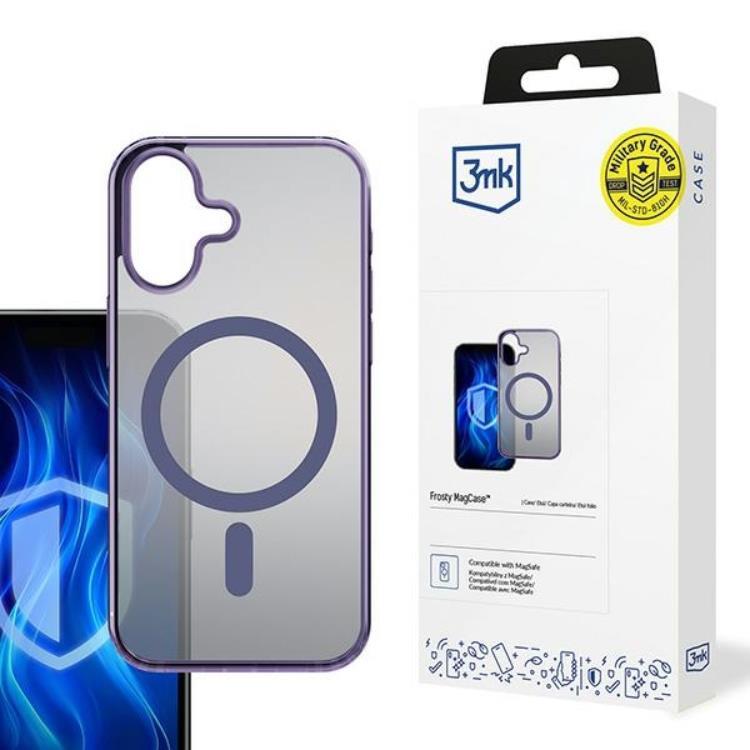 3MK Mobilskal till iPhone 16 Plus MagSafe Frosty - Lila | 2353 | AlltMobil