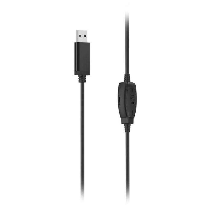 Hama - Hama Headset PC Office Stereo On-Ear HS-USB250 V2 - Svart