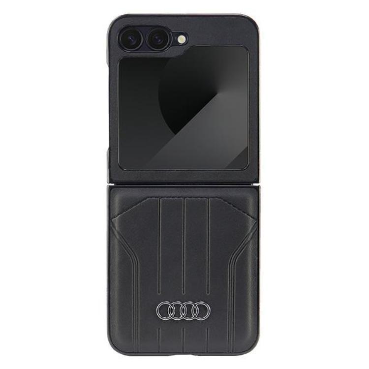 Audi Mobilskal till Galaxy Z Flip 6 MagSafe Syntetiskt Läder - Svart