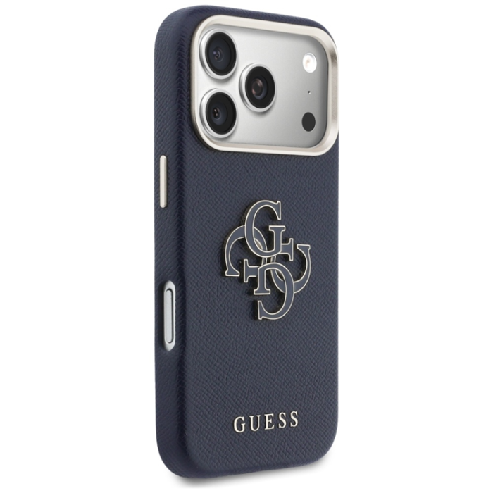 Guess - Guess Mobilskal iPhone 17 Pro FW Resin Logo - Blå