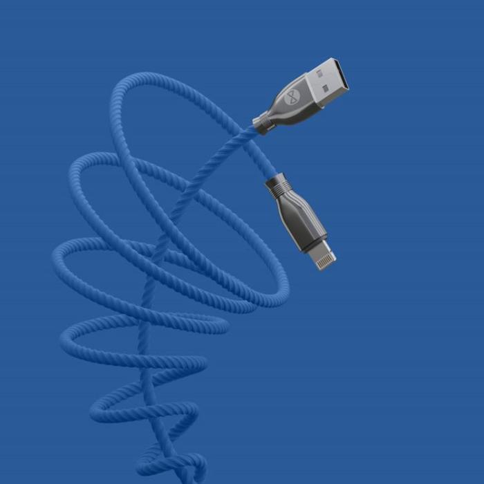 Forever - Forever Tornado USB-A till Lightning kabel 1m 3A - Navy