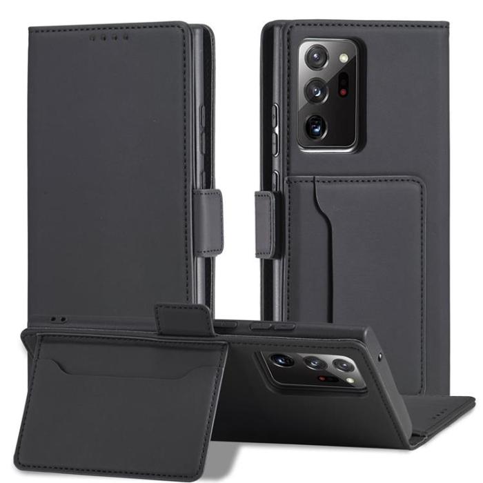 OEM - Galaxy S22 Ultra Plånboksfodral Magnet Stand - Svart