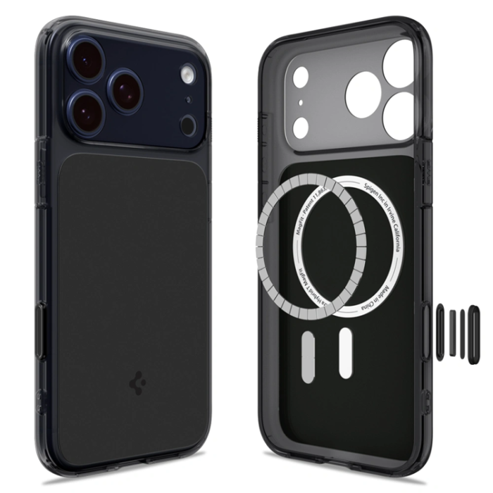 Spigen - Spigen iPhone 17 Pro Mobilskal Magsafe Ultra Hybrid - Matte Svart