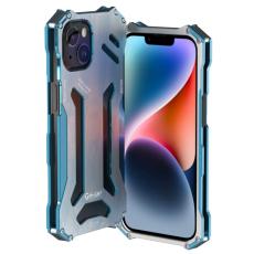 R-JUST - R-JUST Mobilskal till iPhone 14 Metall Anti-Drop Shockproof Bl&aring;