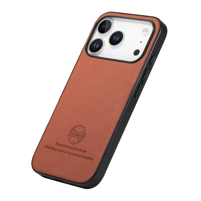 A-One Brand - iPhone 17 Pro Mobilskal Trasa Läder - Röd