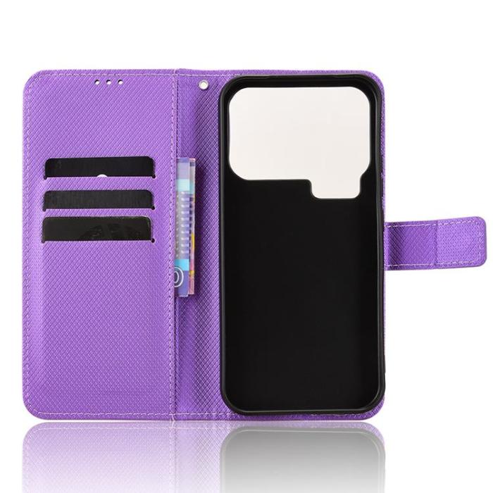A-One Brand - Xiaomi 17 Pro Plånboksfodral Diamond Texture Med Rem - Lila