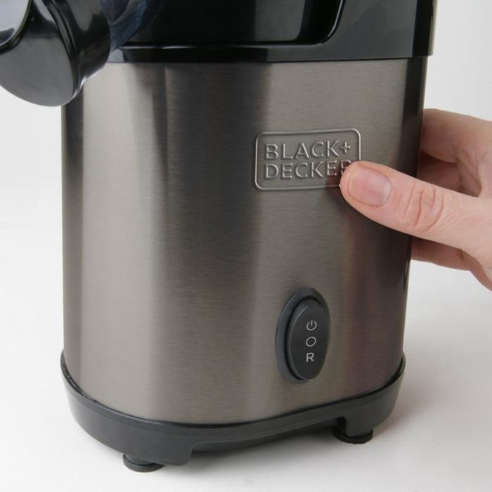BLACK+DECK - BLACK+DECK Slow Juicer BXJE200E Borstat Rostfritt Stål