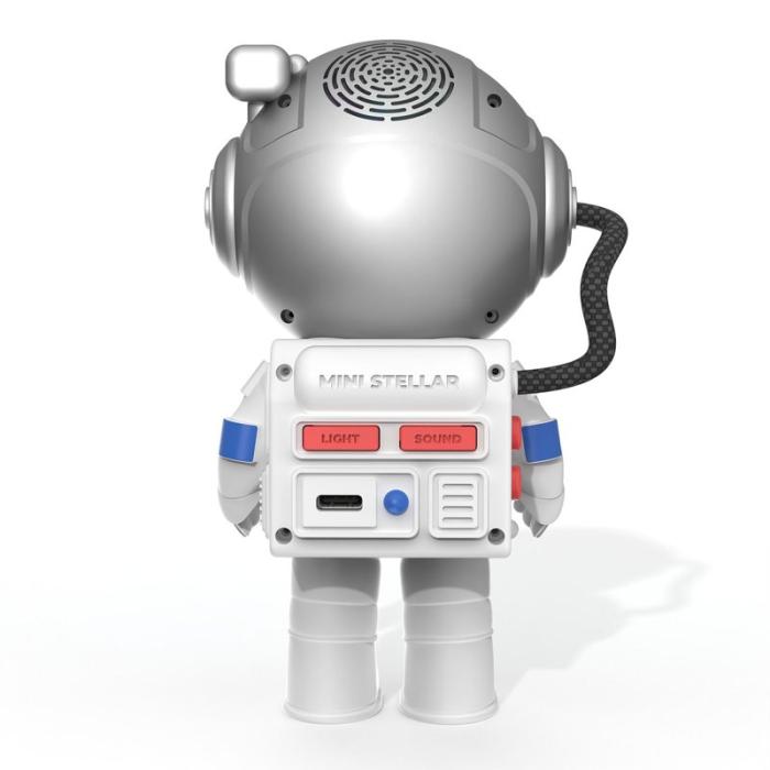 MOB - MOB Projektor Mini Stellar Light Space Vit Austonaut