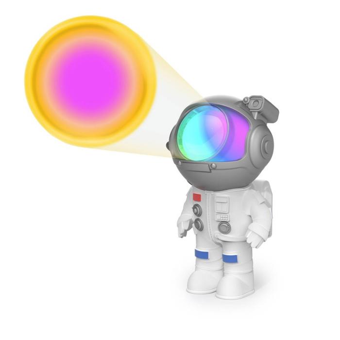 MOB - MOB Projektor Mini Stellar Light Space Vit Austonaut