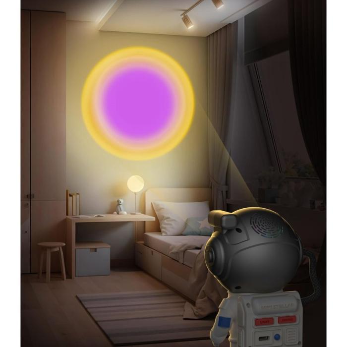 MOB - MOB Projektor Mini Stellar Light Space Vit Austonaut