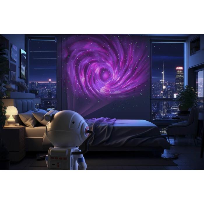 MOB - MOB Projektor Stellar Light Space Vit Astronaut