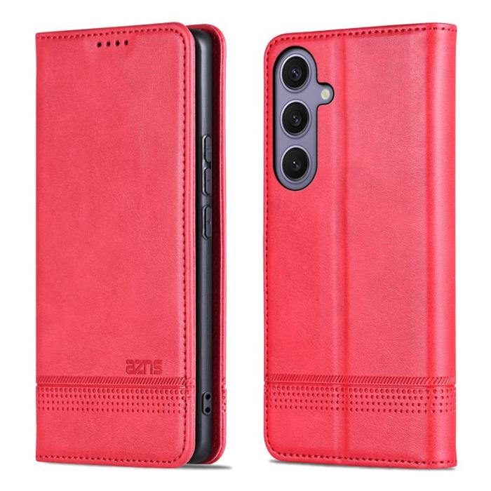 AZNS - AZNS Plånboksfodral för Samsung Galaxy S26 Plus Konstläder - Röd