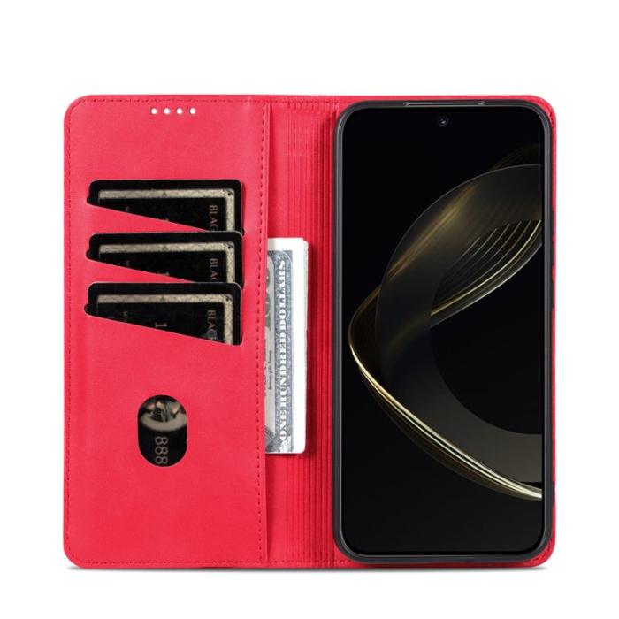 AZNS - AZNS Plånboksfodral för Samsung Galaxy S26 Plus Konstläder - Röd