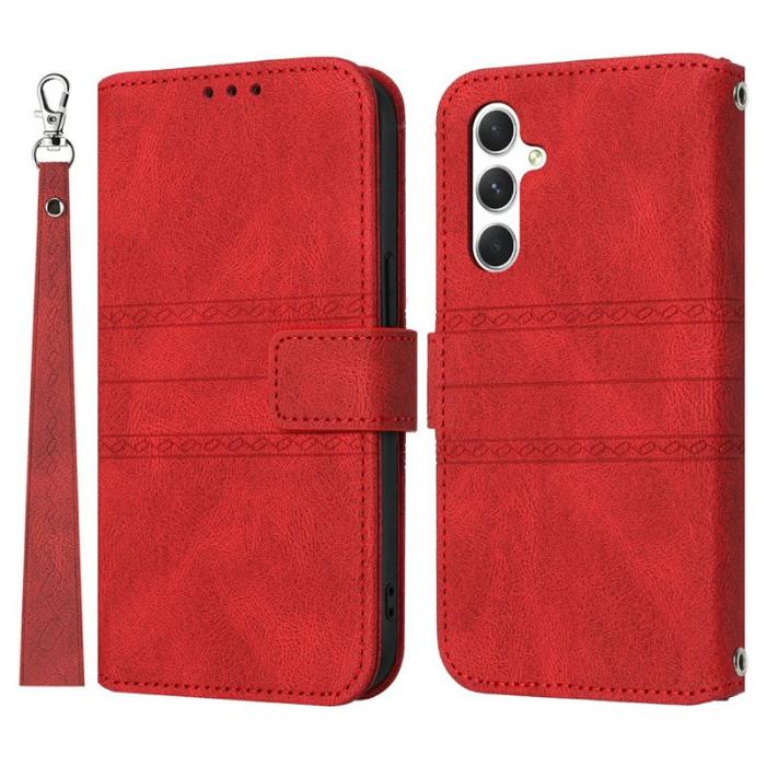 OEM - Plånboksfodral för Samsung Galaxy S26 Plus Konstläder - Röd