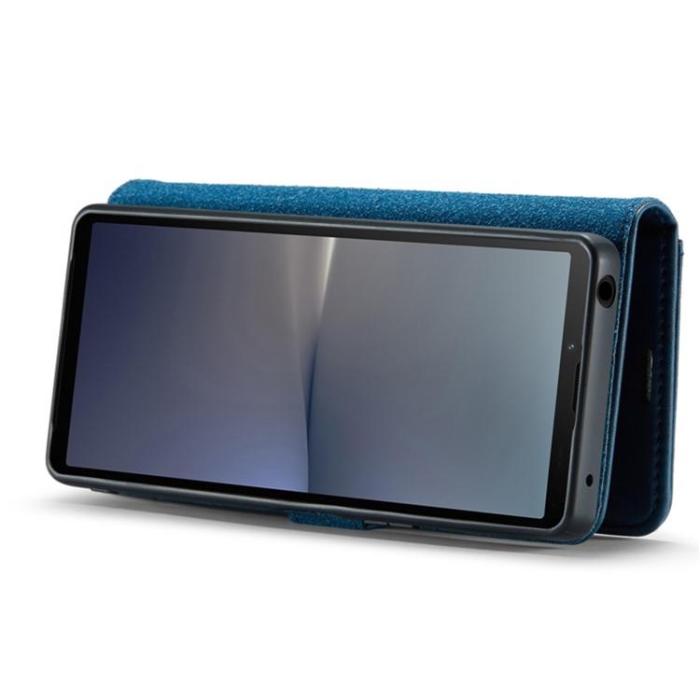 DG.MING - DG.MING Sony Xperia 10 V Plånboksfodral Äkta Läder 2in1 - Blå