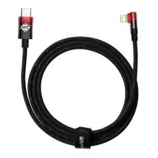 BASEUS - Baseus Elbow USB-C till Lightning kabel 20W 2m - Svart/Röd