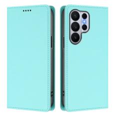 OEM - Pl&aring;nboksfodral f&ouml;r Samsung Galaxy S26 Ultra Konstl&auml;der RFID - Mintgr&ouml;n