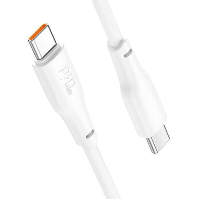 Hoco - Hoco USB-C till USB-C 100W 2m 3A Kabel X93 - Vit