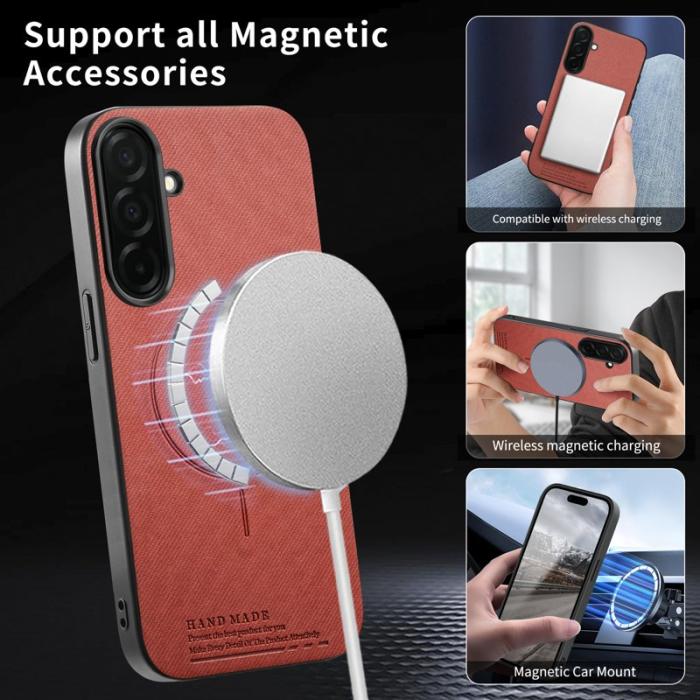 OEM - Mobilskal för Samsung Galaxy S26 Magnetiskt PC + TPU - Brunröd