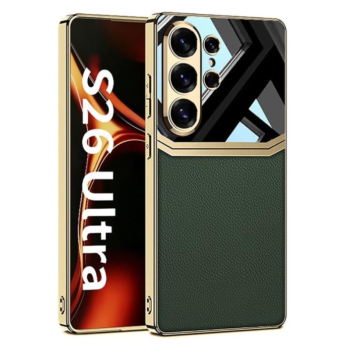 GKK - GKK Mobilskal för Samsung Galaxy S26 Ultra Elektropläterad TPU - Mörkgrön