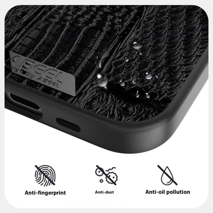 ABEEL - ABEEL Mobilskal till iPhone 16e MagSafe Äkta Läder Blå