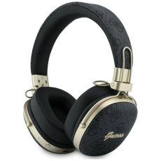Guess - Guess On-Ear H&ouml;rlurar Bluetooth ENC Metal 4G Script Logo - Svart