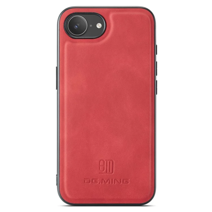 DG.MING - DG.MING iPhone 16e Mobilskal Hybrid Läder - Röd