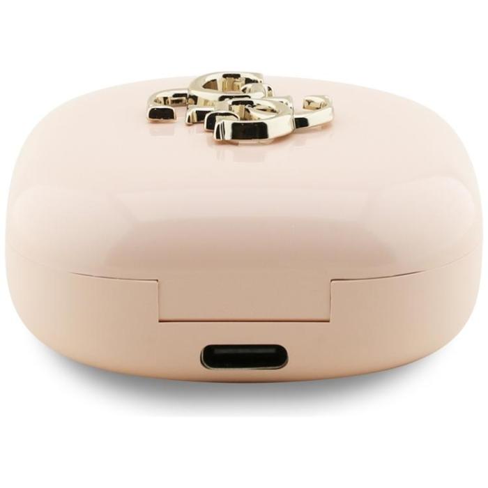 Guess - Guess TWS In-Ear Hörlurar Bluetooth 4G Metal Logo - Rosa