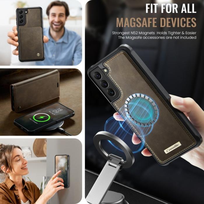 Caseme - CASEME C49 Fodral för Samsung Galaxy S22 5G - Kaffe