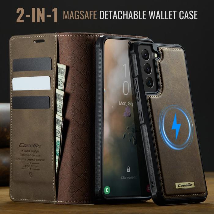 Caseme - CASEME C49 Fodral för Samsung Galaxy S22 5G - Kaffe