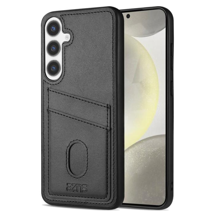 AZNS - AZNS K1 Series Samsung Galaxy S25 Fodral - KonstLäder - Svart