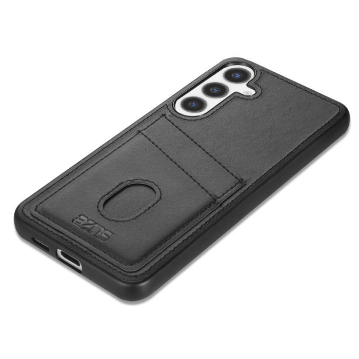 AZNS - AZNS K1 Series Samsung Galaxy S25 Fodral - KonstLäder - Svart