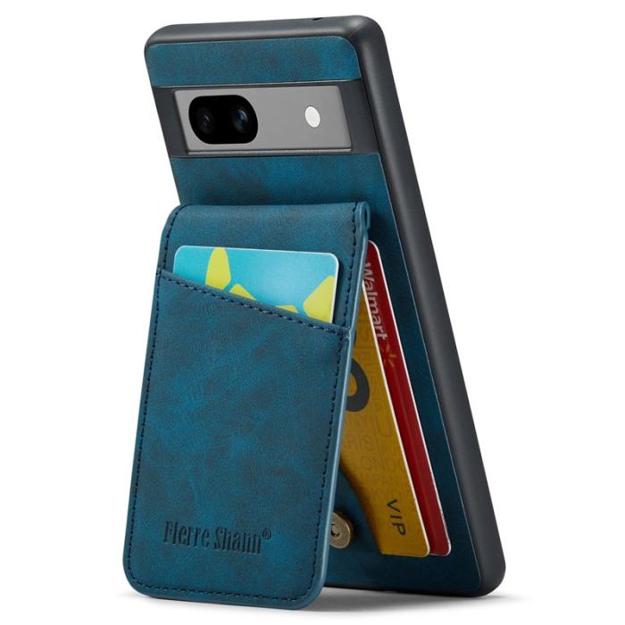 FIERRE SHANN - FIERRE SHANN Google Pixel 7a Fodral PU+TPU - Blå