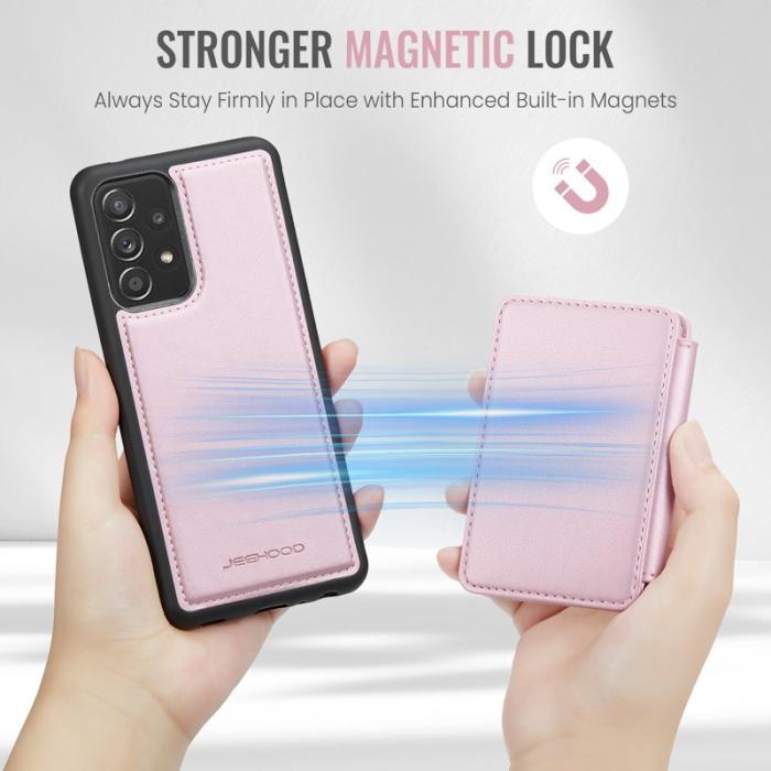 JEEHOOD - JEEHOOD J05 Fodral för Samsung Galaxy A53 5G Konstläder Rosa