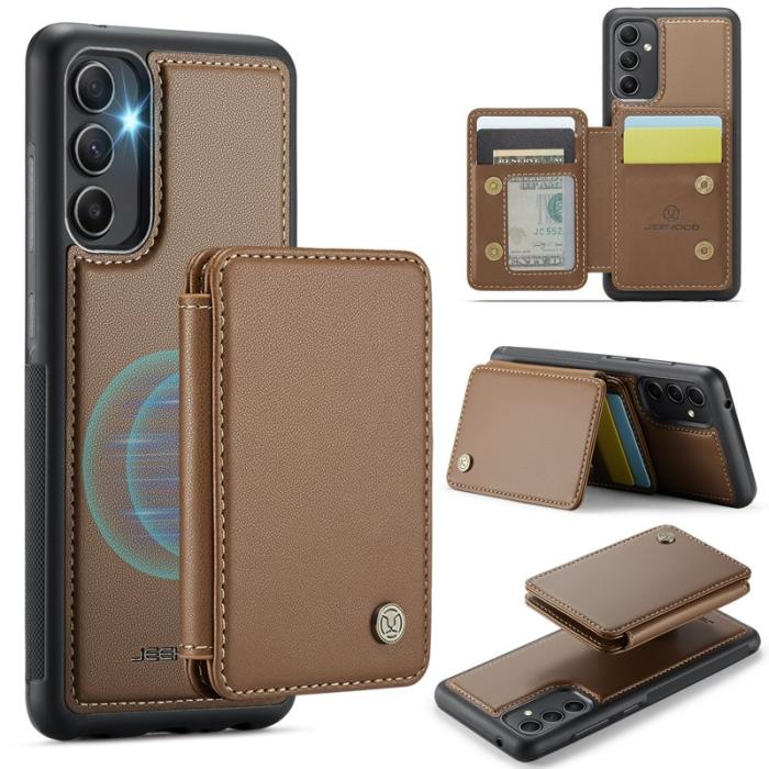 JEEHOOD - JEEHOOD J05 Fodral för Samsung Galaxy A54 5G Konstläder Brun