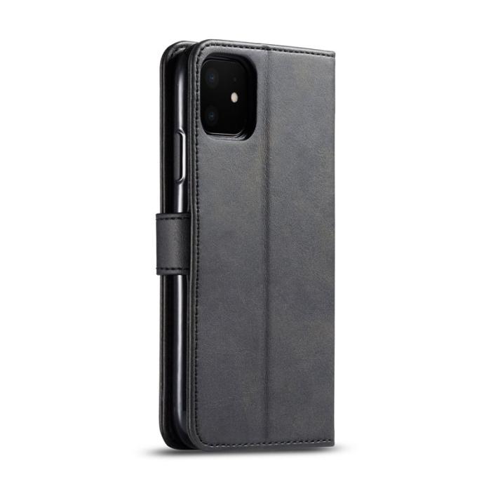 LC.imeeke - LC.imeeke iPhone 11 Plånboksfodral i Konstläder - Svart