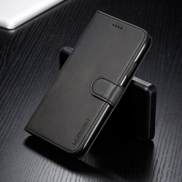 LC.imeeke - LC.imeeke iPhone 11 Plånboksfodral i Konstläder - Svart