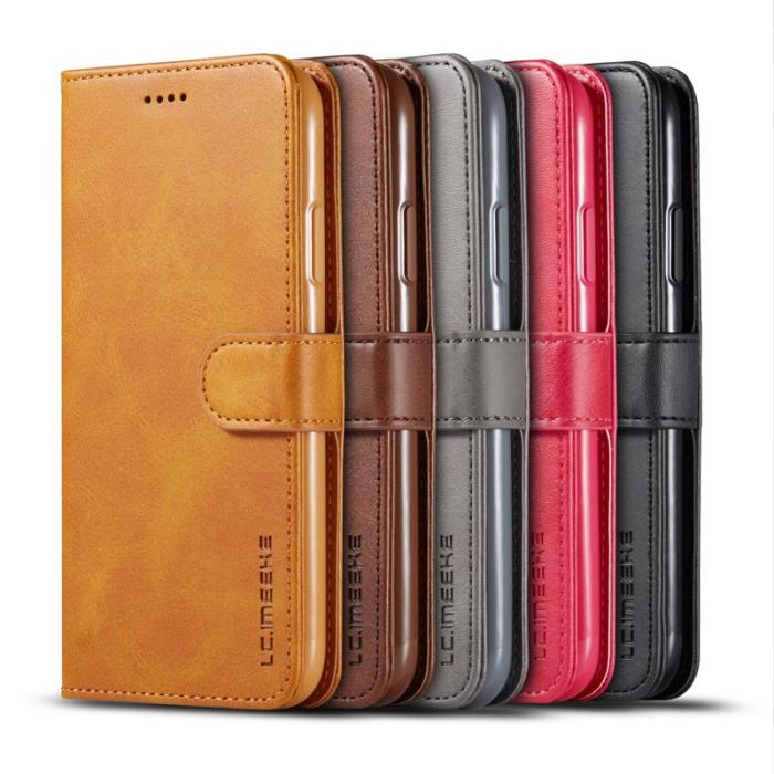 LC.imeeke - LC.imeeke iPhone 11 Plånboksfodral i Konstläder - Svart