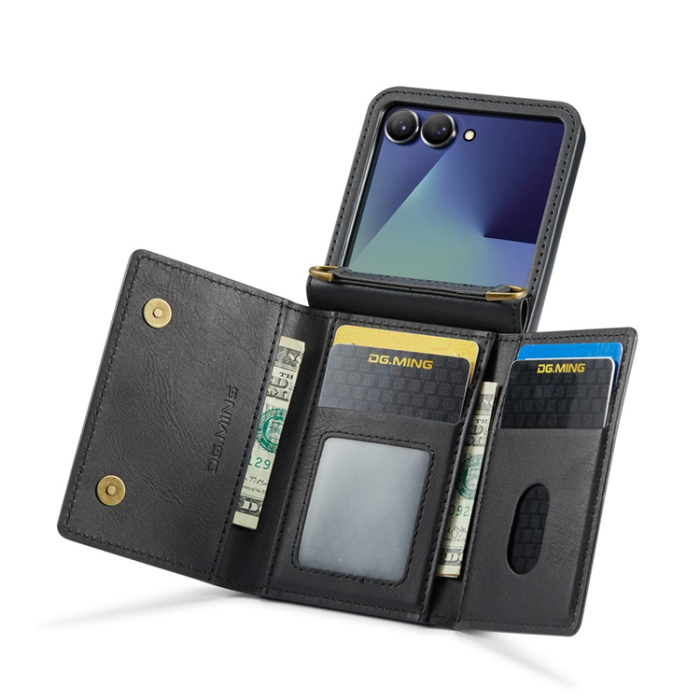 DG.MING - DG.MING Galaxy Z Flip 7 Mobilskal RFID Blocking M5 - Svart