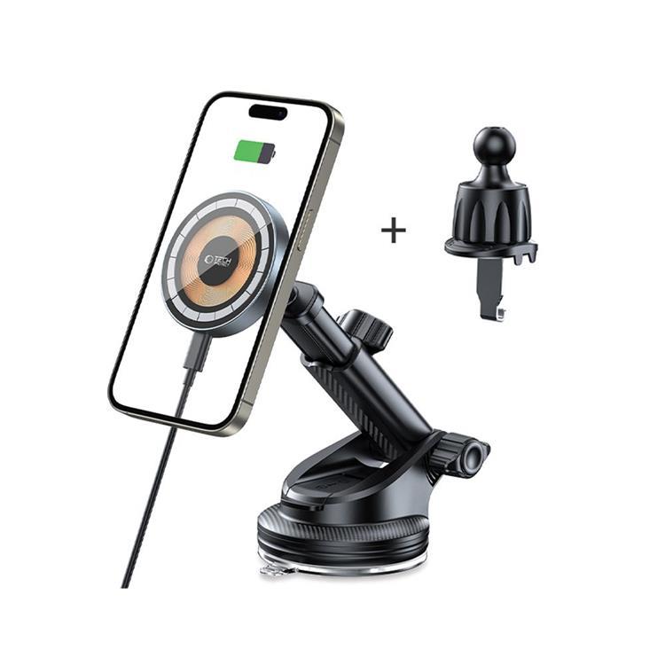 Tech-Protect Bilhållare Magsafe Magnetic MM15W-V5 Trådlös laddare 15W | 264 | AlltMobil