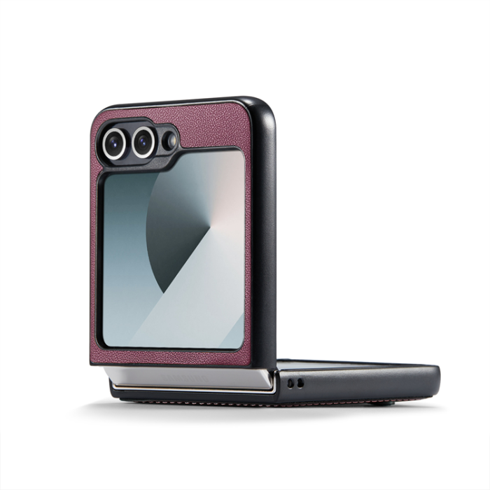 Caseme - CASEME Galaxy Z Flip 7 FE Mobilskal RFID Blocking Glossy 023 - Röd