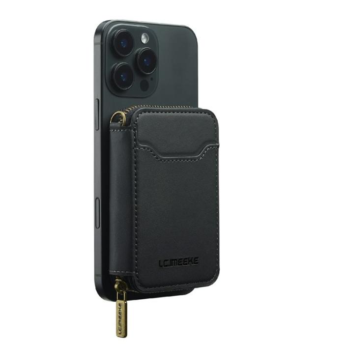 LC.imeeke - LC.IMEEKE L6 Plånboksfodral RFID Blocking Konstläder - Svart