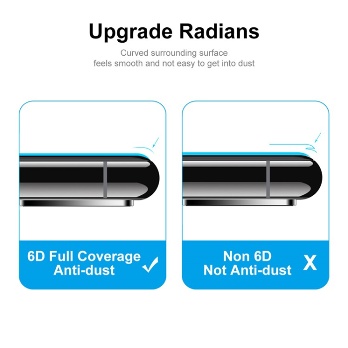 Boom of Sweden - [1-PACK] Galaxy A54 5G Härdat Glas Skärmskydd - Svart