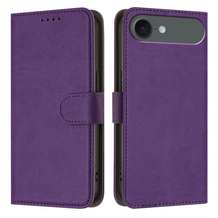 A-One Brand - iPhone Air Plånboksfodral Solid Color - Mörklila