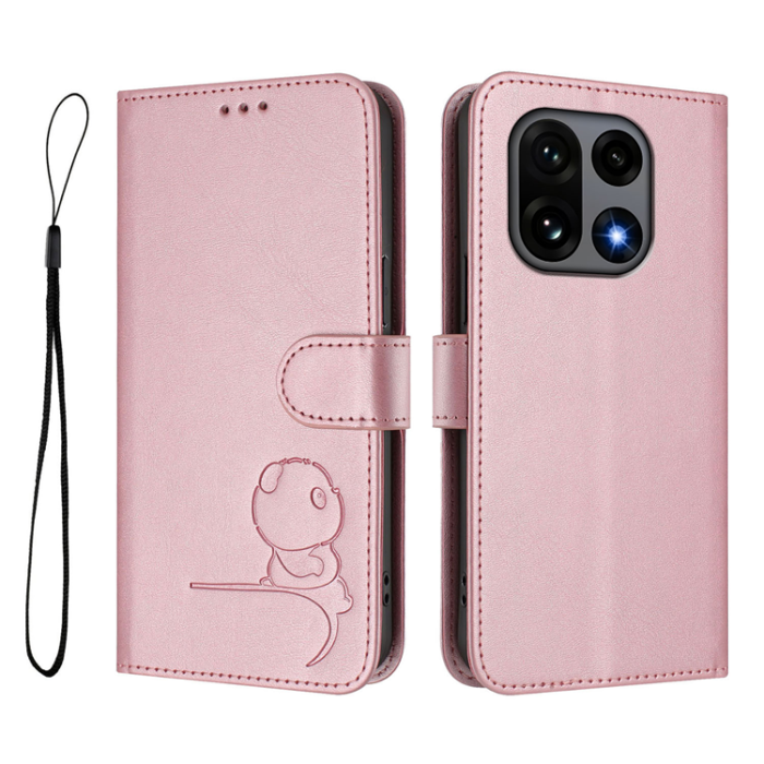 A-One Brand - OnePlus 15 Konstläder Plånboksfodral Panda Imprint RFID-Skydd